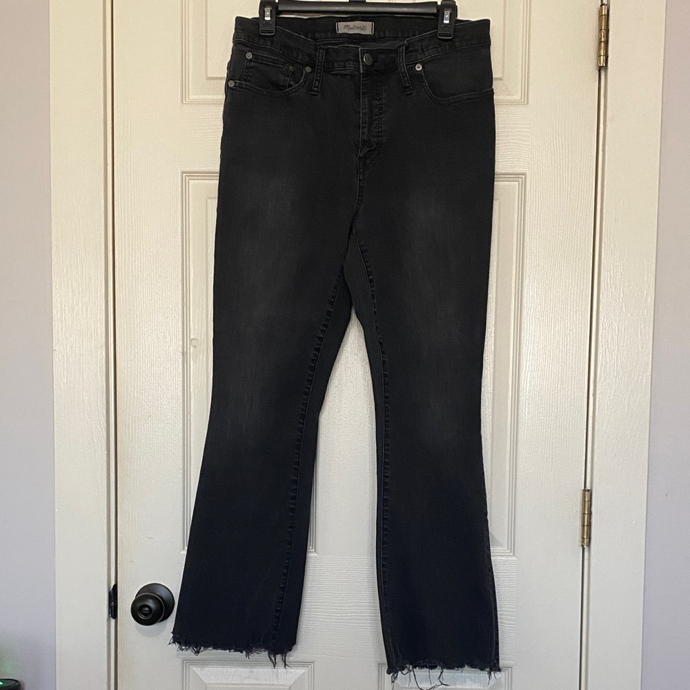 Madewell Cali Demi-Boot Faded Black Jeans 31 tall (see description)